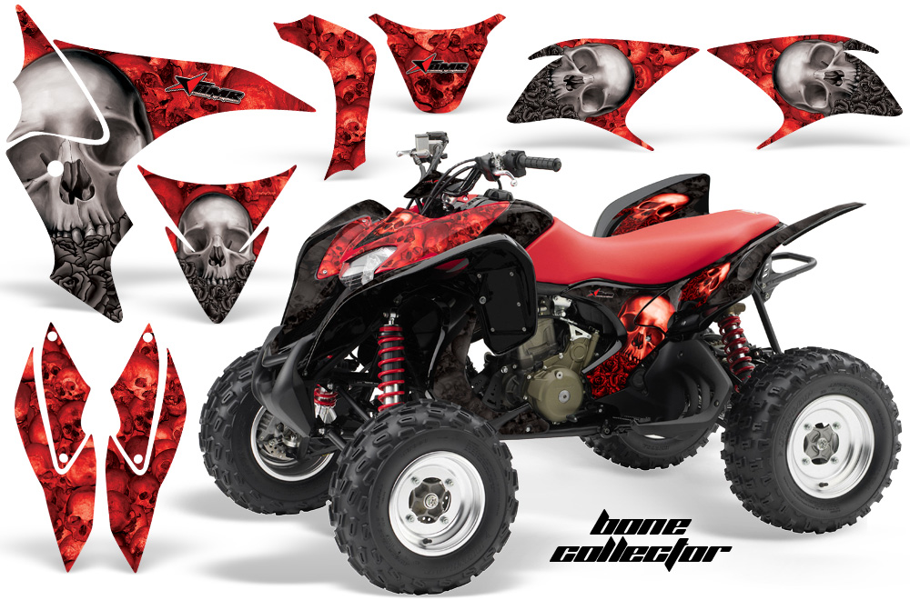 Honda TRX 700 Graphics BoneCollector RED BLACK